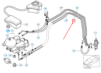 new bmw m3 e36 shifting travel 1 piping 21532228342 2228342 original