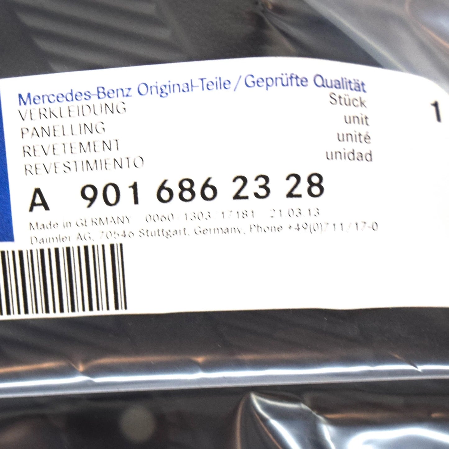 NEW MERCEDES-BENZ SPRINTER 903 RIGHT ENTRANCE COVERING A9096860600 ORIGINAL