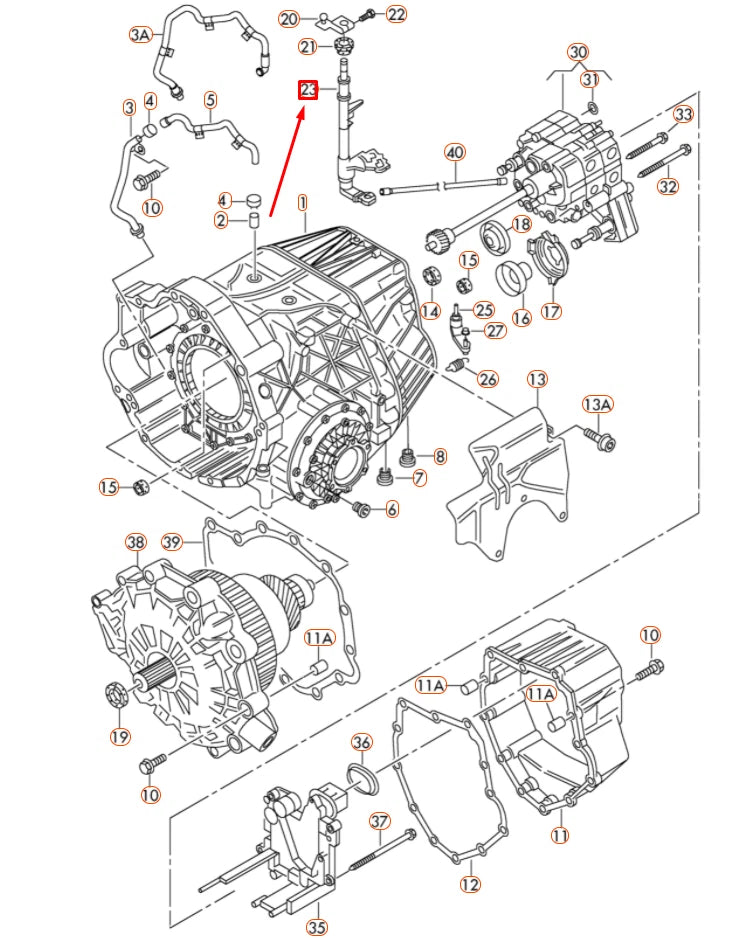 NEW AUDI A6 C6 AUTOMATIC TRANSMISSION GEAR SHIFT ROD 01J321191H ORIGINAL