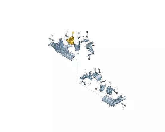 NEW AUDI A6 C7 RIGHT SIDE ENGINE MOUNT 4G0199381MM ORIGINAL