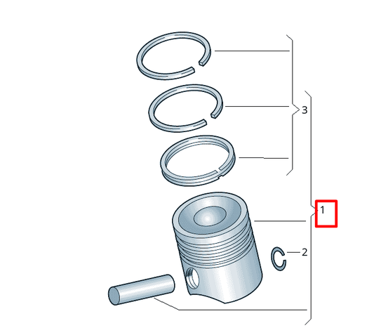 new volkswagen jetta mk6 a6 piston 04e107065eq original