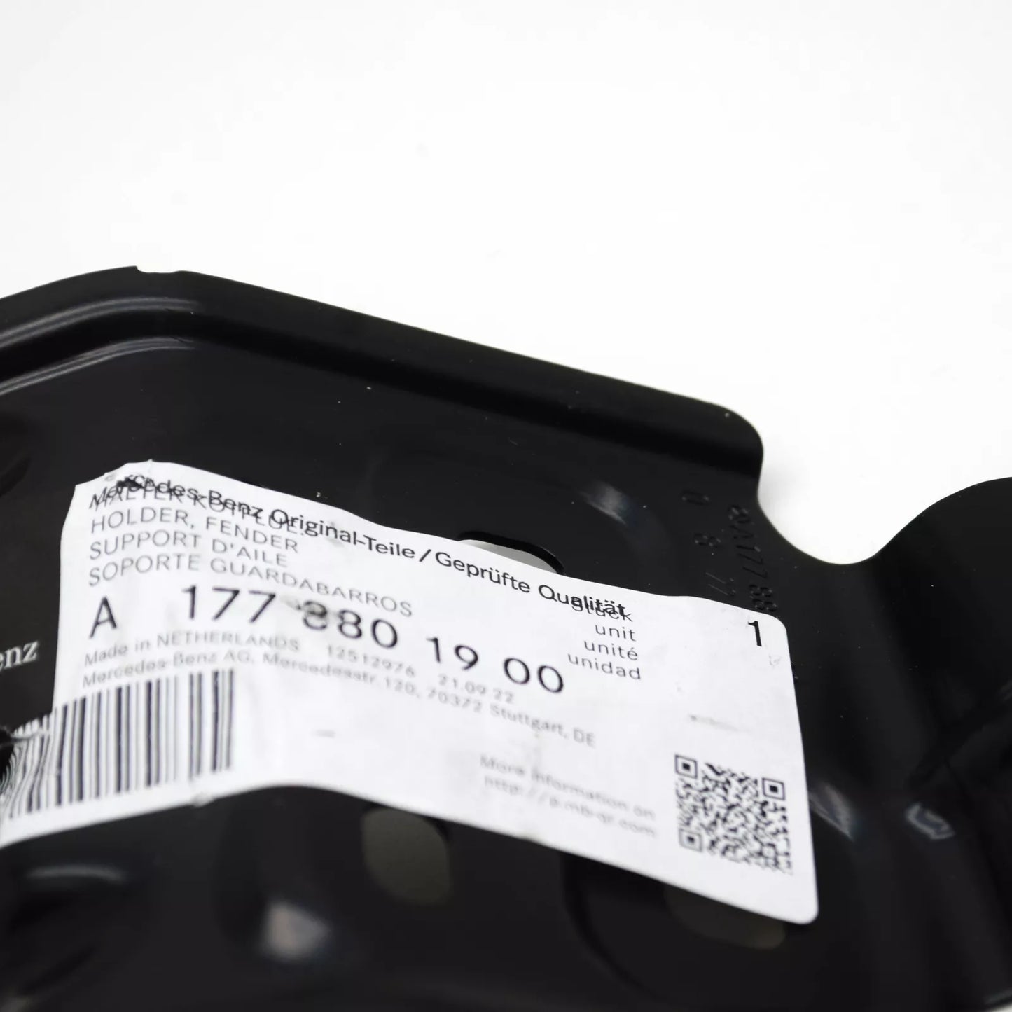 NEW MERCEDES-BENZ A W177 FRONT LEFT FENDER FRONT BRACKET A1778801900 ORIGINAL