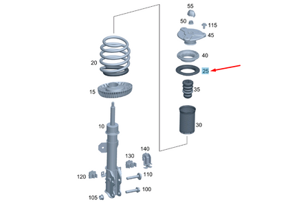NEW MERCEDES-BENZ VITO W447 FRONT TOP SPRING SHIM A4473240384 ORIGINAL