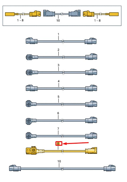 NEW AUDI E-TRON GT DATA ADAPTOR LINE 000098609A ORIGINAL