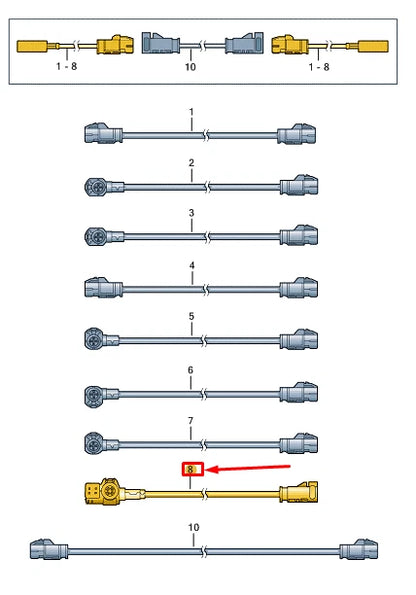 NEW AUDI E-TRON GT DATA ADAPTOR LINE 000098609A ORIGINAL