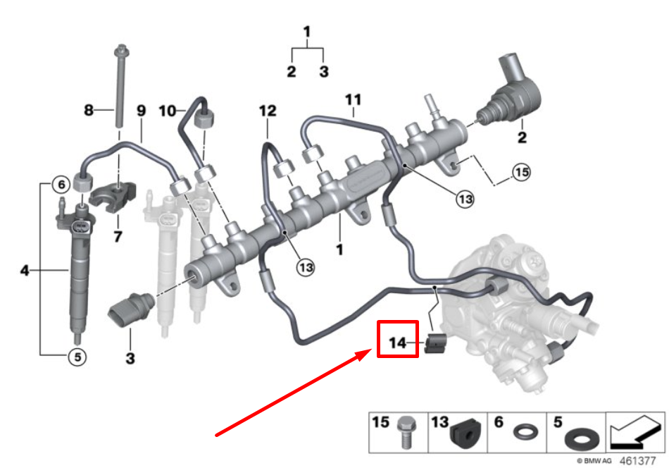 new bmw 3 touring g21 fuel system absorber 13537812878 7812878 original