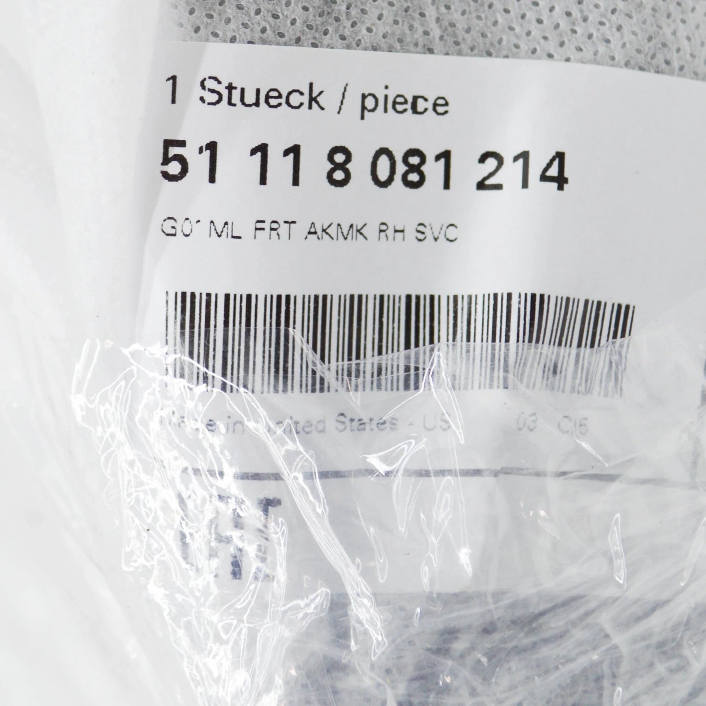 NEW BMW X4 G02 FRONT M RIGHT AIR INLET FINISHER 51118081214 8081214 ORIGINAL