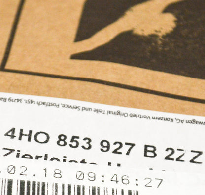 NEW AUDI A8 D4 TRUNK LID TRIM MOLDING 4H0853927B2ZZ 4H0853927B 2ZZ