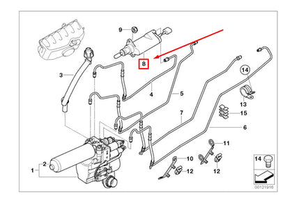 NEW BMW 3 CABRIO E46 CLUTCH SLAVE CYLINDER 2229841 21522229841 ORIGINAL