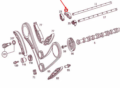 NEW MERCEDES-BENZ ML W163 INTAKE VALVE ROCKER ARM A1130501633 ORIGINAL