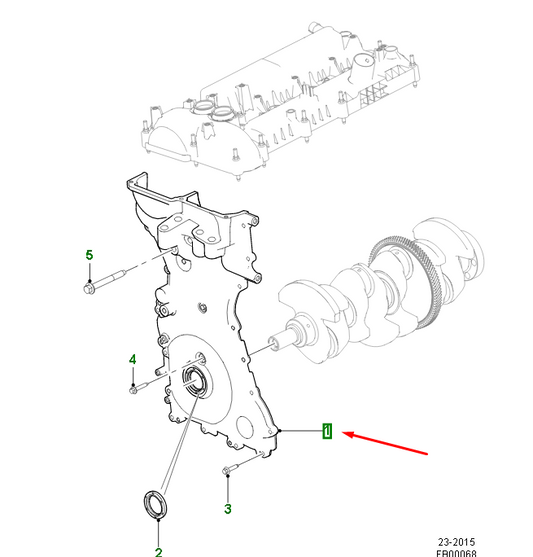 new jaguar f-pace x761 front timing cover c2z31933 original