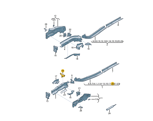 new volkswagen polo aw batterry retaining bracket 2q0805453 original