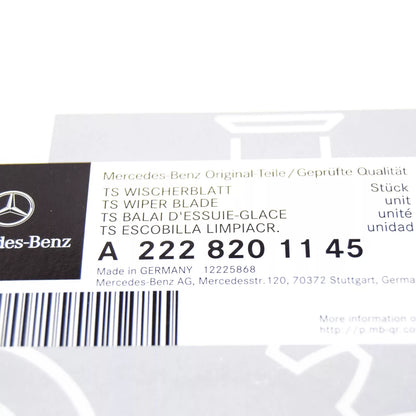 NEW MERCEDES-BENZ S W222 FRONT WINDSHIELD WIPER BLADE SET A2228201145 ORIGINAL
