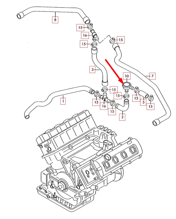NEW AUDI S4 B7 PRESSURE CONTROL VALVE 077103245B 4.2 PETROL