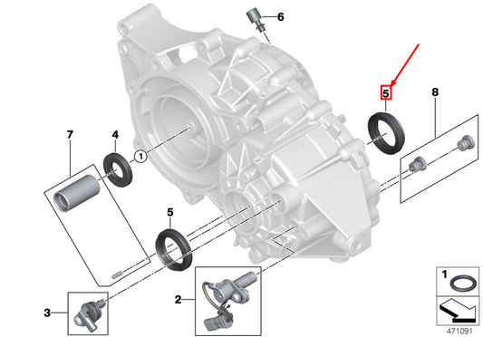 new mini countryman f60 radial shaft seal output 8679866 27208679866 original