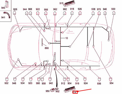 NEW MERCEDES-BENZ C W204 DISTRIBUTOR BLOCK A0045468140 ORIGINAL