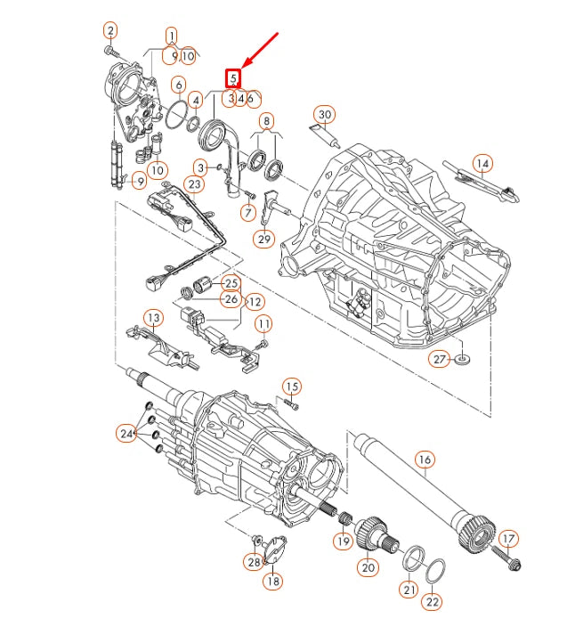 NEW AUDI A4 B8 GEARBOX SUCTION JET PUMP 0B5301515H ORIGINAL