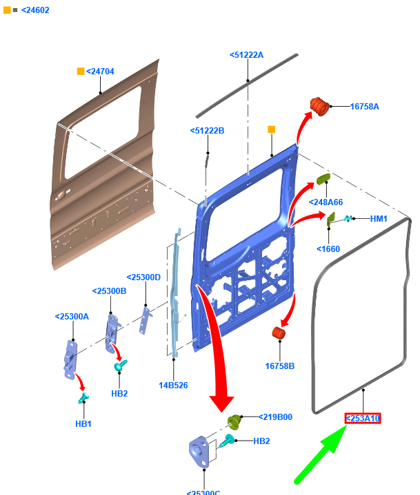 new ford transit mk4 sliding side load door opening weatherstrip 2417902