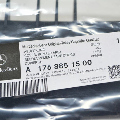 NEW MB CLA C117 FRONT BUMPER LOWER INNER CENTER BRACKET A1768851500