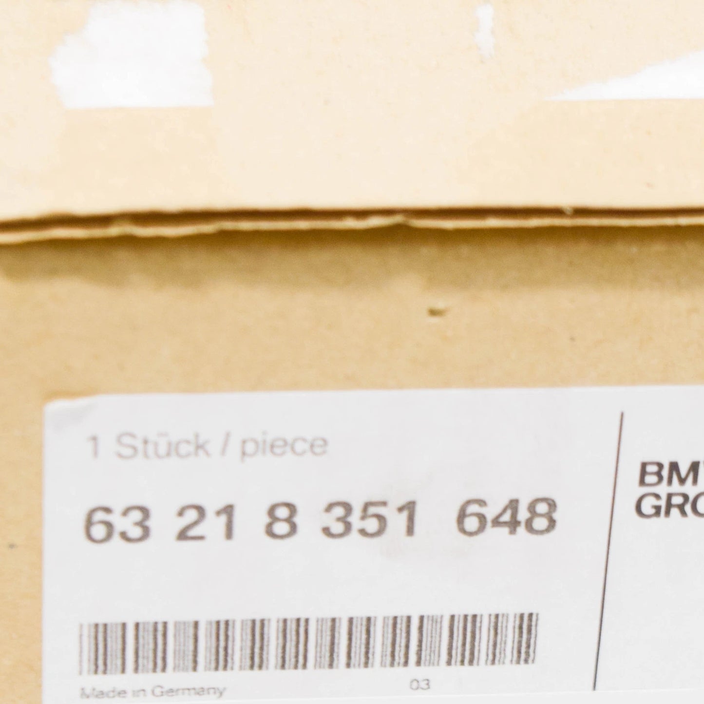 NEW BMW E34 WAGON REAR LIGHT IN THE SIDE PANEL RIGHT 8351648 63218351648