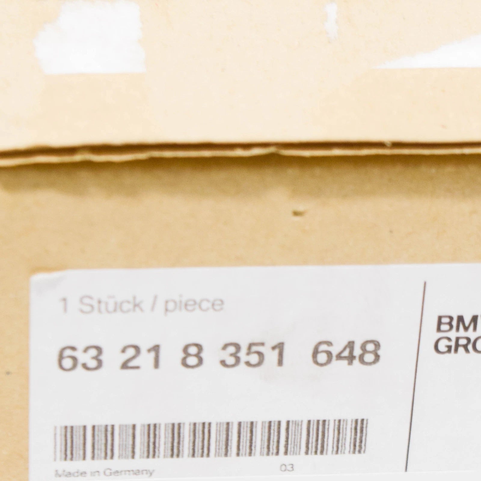 NEW BMW E34 WAGON REAR LIGHT IN THE SIDE PANEL RIGHT 8351648 63218351648