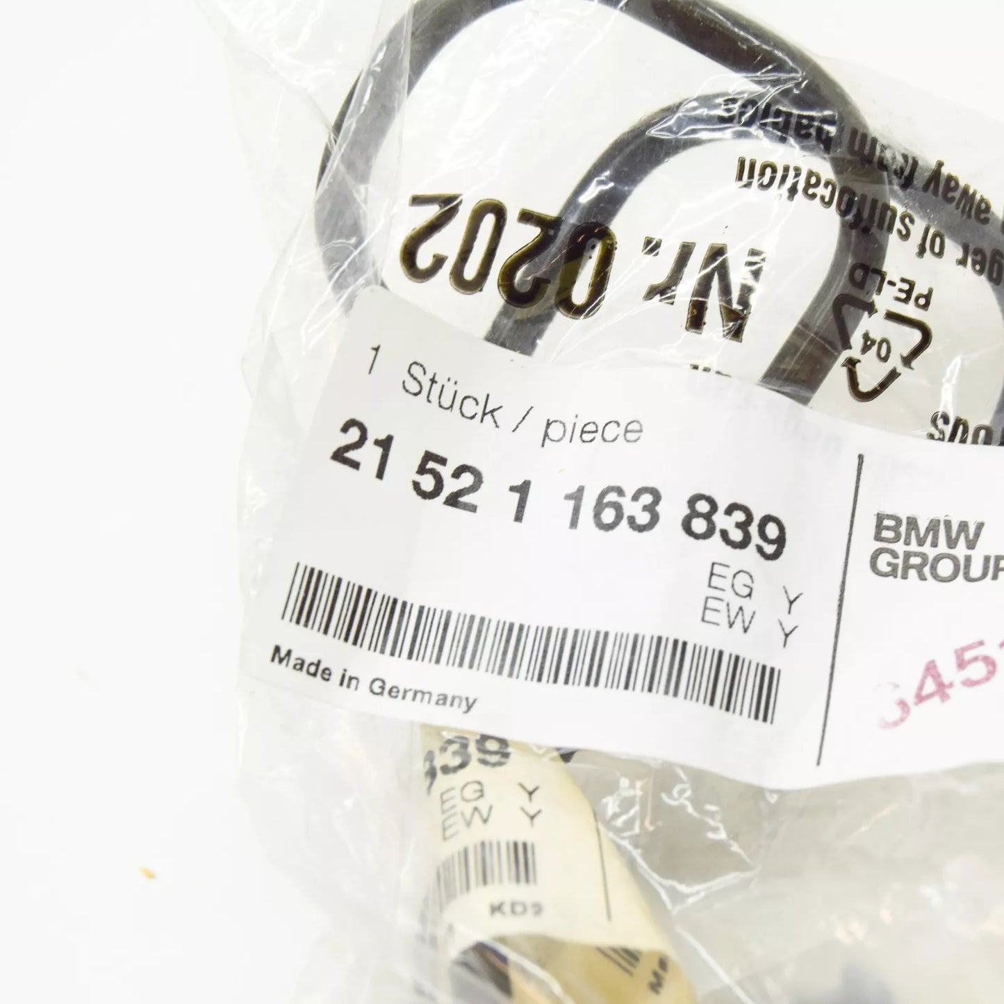 NEW BMW 5 E39 CLUTCH CONTROL PIPE 21521163839 1163839 ORIGINAL