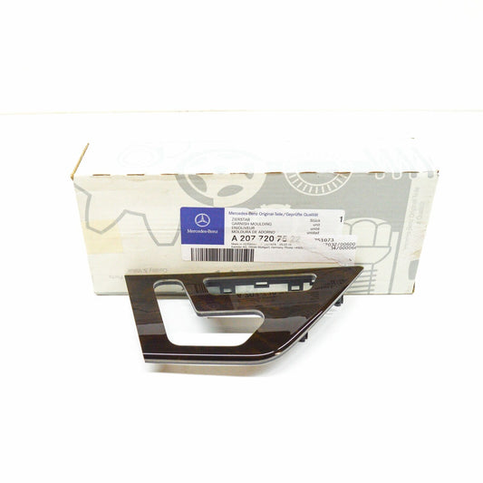 NEW MERCEDES-BENZ E COUPE C207 FRONT LEFT DOOR MOULDING A2077207522 ORIGINAL