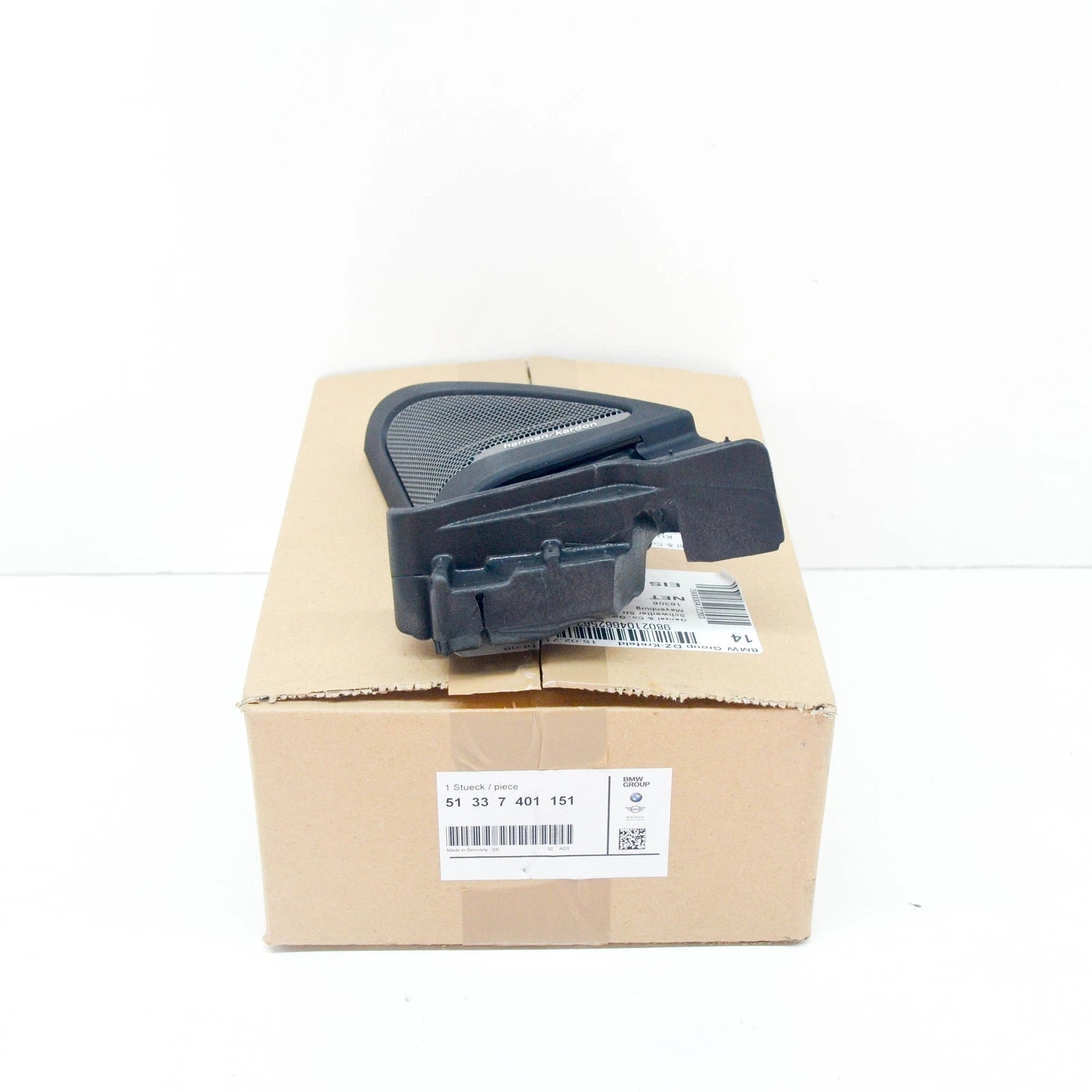 NEW BMW 4 F36 FRONT LEFT DOOR SPEAKER TWEETER COVER HARMAN 51337401151 ORIGINAL