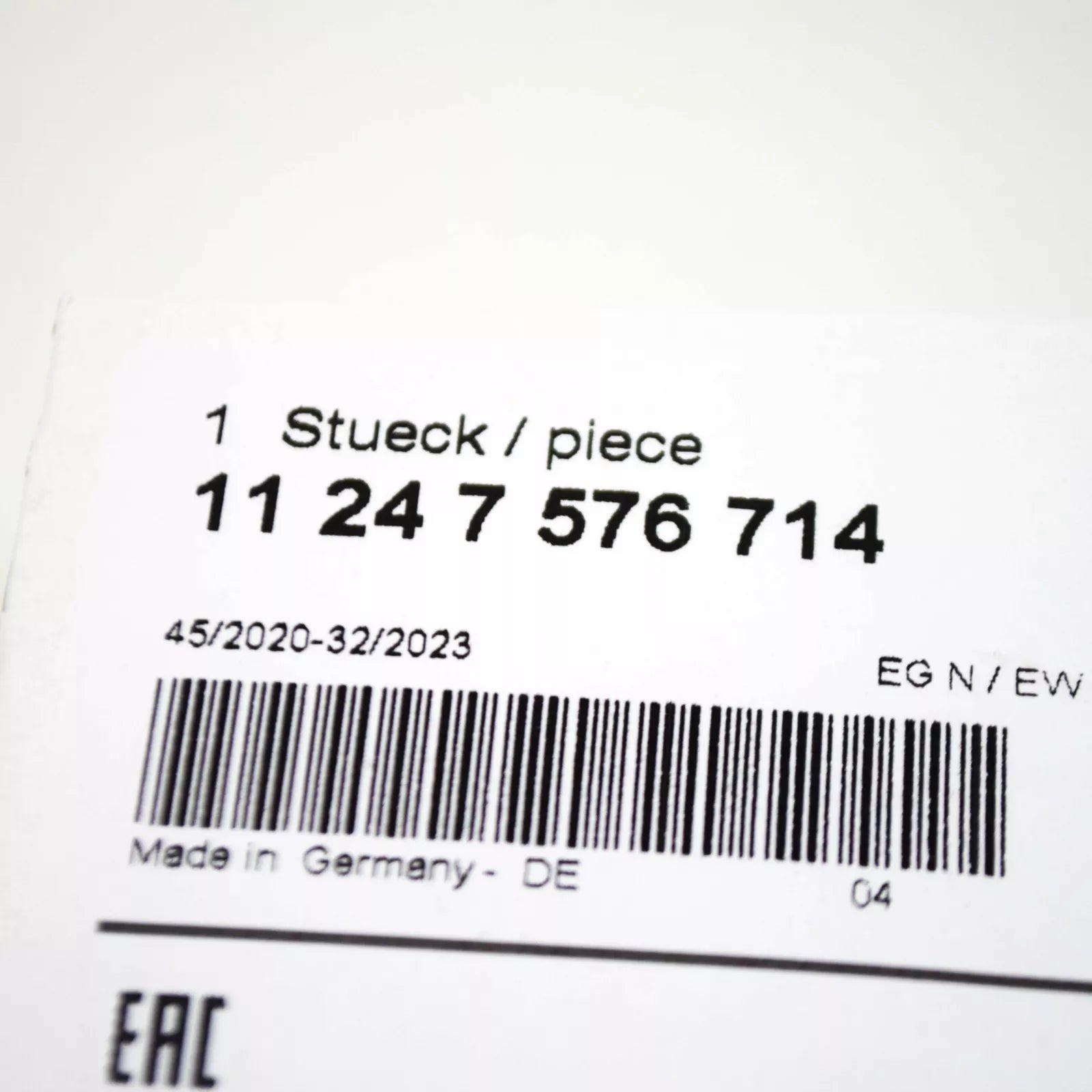 NEW BMW 1 F20 CRANKSHAFT BEARING SHELL YELLOW UPPER 11247576714 7576714