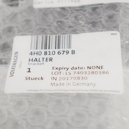 NEW AUDI A8 D4 FRONT LEFT FENDER CENTER BRACKET 4H0810679B ORIGINAL