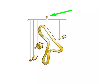 NEW VOLKSWAGEN ARTEON 3H7 TOOTHED BELT REPAIR KIT 04L198119K ORIGINAL