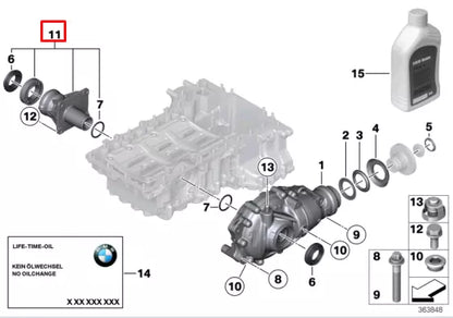 NEW BMW 5 G30 FRONT AXLE DIFFERENTIAL SUPPORT BRACKET 31508699441 ORIGINAL