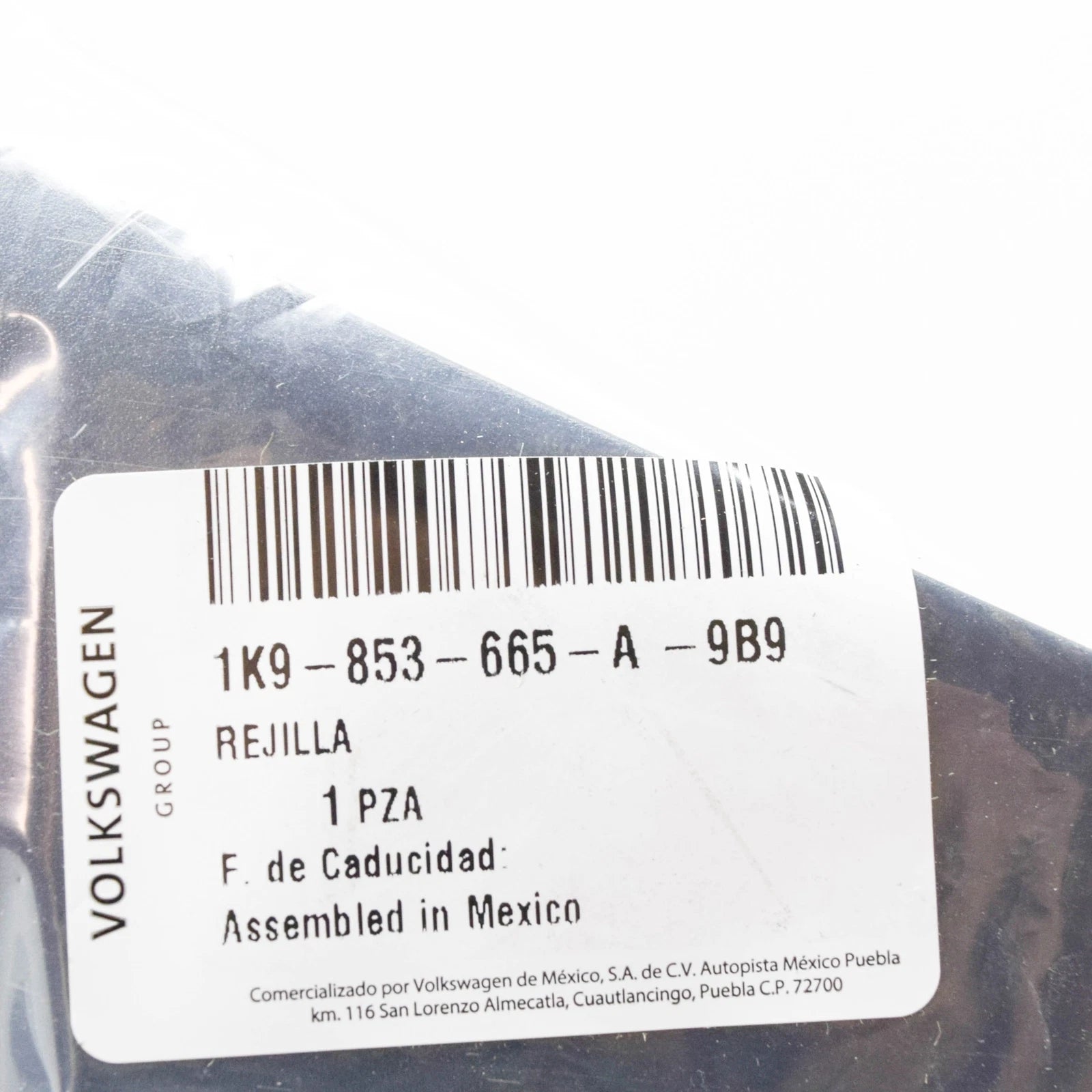 NEW VOLKSWAGEN GOLF 5K MK6 FRONT LEFT OUTER VENT GRILLE 1K9853665A9B9 ORIGINAL