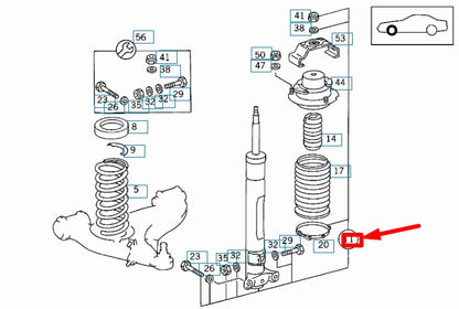 NEW MERCEDES-BENZ SL R129 FRONT SHOCK ABSORBER A1293200730 ORIGINAL