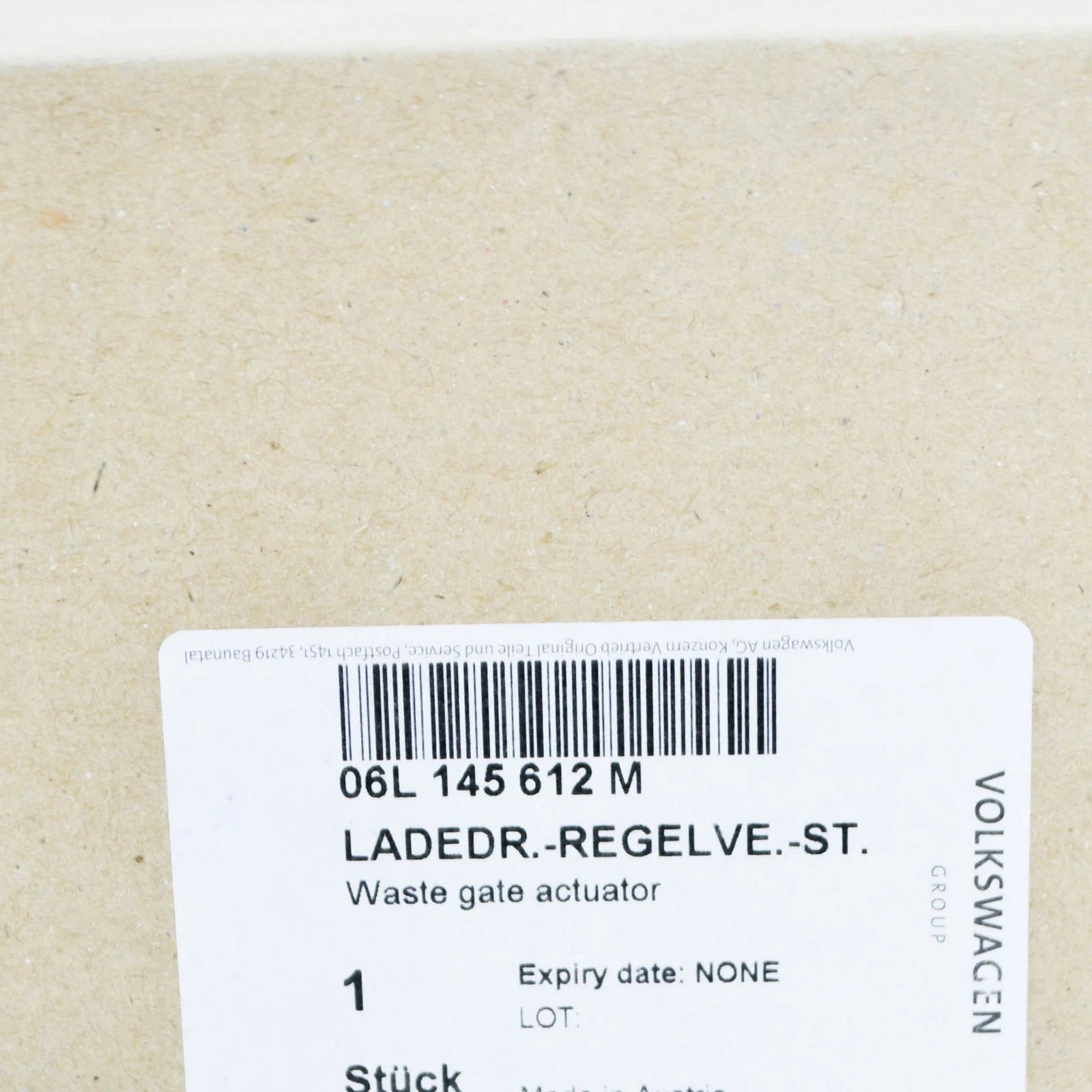 NEW AUDI A5 SPORTBACK 8T TURBOCHARGER SERVOMOTOR 06L145612M ORIGINAL