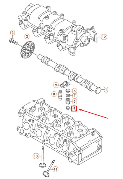 NEW AUDI A1 MK1 ENGINE 6MM VALVE STEM SEAL 036109675A ORIGINAL
