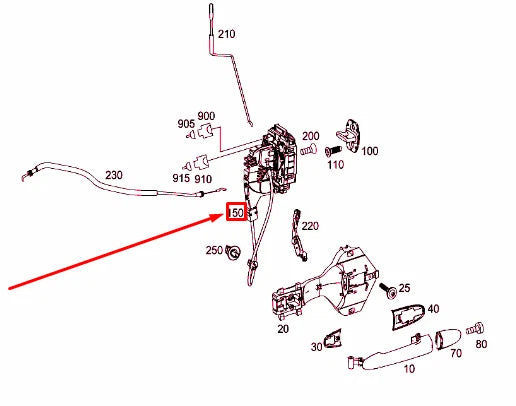 NEW MERCEDES-BENZ SPRINTER 906 FRONT LEFT DOOR LOCK LHD A9067202135 ORIGINAL
