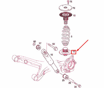NEW MERCEDES-BENZ VITO W639 REAR LEFT SPRING SHIM A6393240384 ORIGINAL