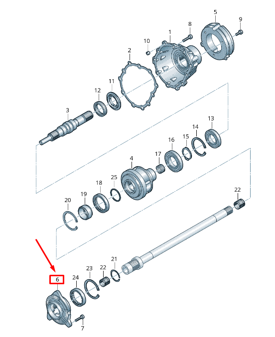 NEW AUDI A5 F5 DRIVE SHAFT ROLLER BEARING SUPPORT 0CL301315B ORIGINAL