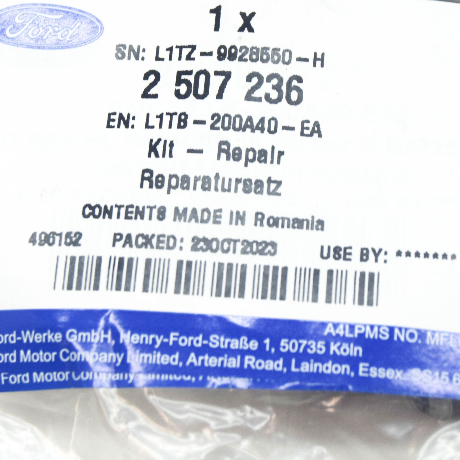 new ford puma left headlight bracket repair kit 2507236 l1tb-200a40-ea original