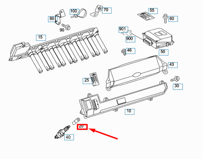NEW MERCEDES-BENZ CL C215 SPARK PLUG BOOT A0001590080 ORIGINAL