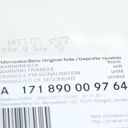 NEW MERCEDES-BENZ M W164 WARNING TRIANGLE A171890009764 ORIGINAL