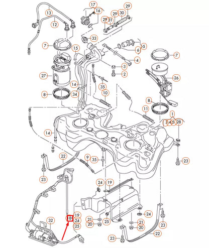NEW AUDI A3 QUATTRO 8P FUEL TANK HEAT PROTECTION 1K0201307F ORIGINAL