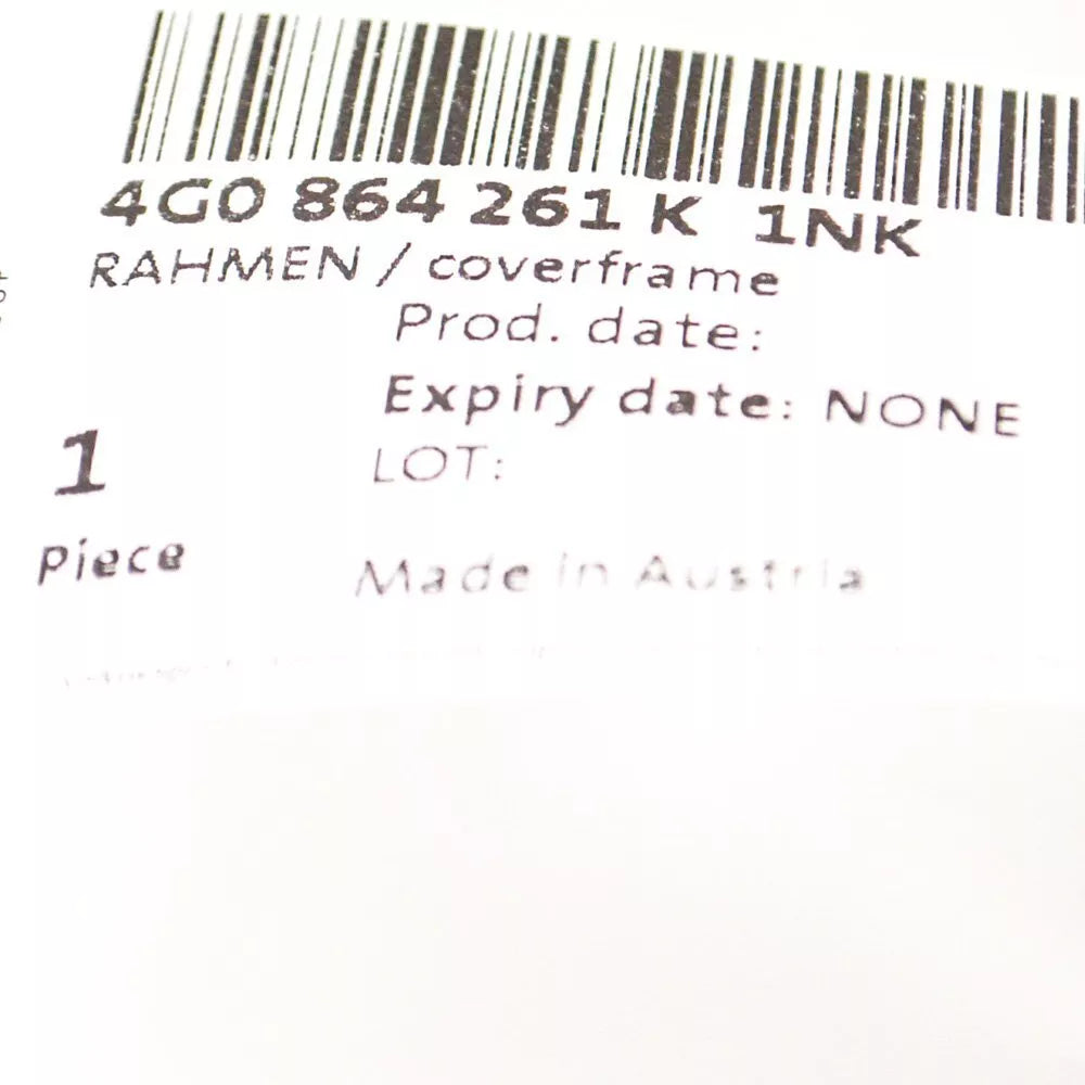 NEW AUDI A6 4G C7 CENTRE CONSOLE TRIM BRUSHED ALUMINIUM 4G0864261K1NK ORIGINAL