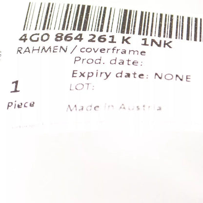 NEW AUDI A6 4G C7 CENTRE CONSOLE TRIM BRUSHED ALUMINIUM 4G0864261K1NK ORIGINAL