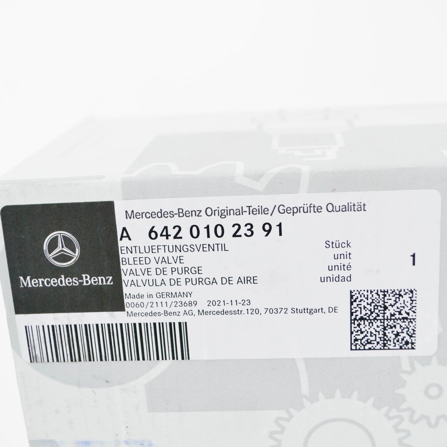 NEW MERCEDES-BENZ ML W164 PRESSURE REGULATING BLEED VALVE A6420102391