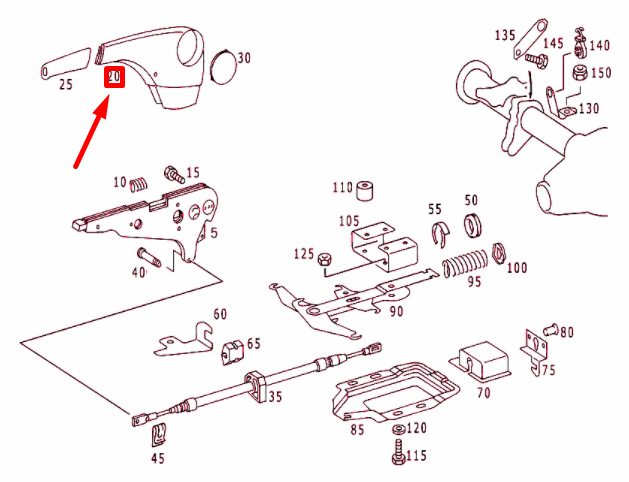 NEW MB SPRINTER W903 HAND BRAKE LEVER COVERING A9014270134 ORIGINAL