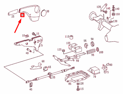 NEW MB SPRINTER W903 HAND BRAKE LEVER COVERING A9014270134 ORIGINAL
