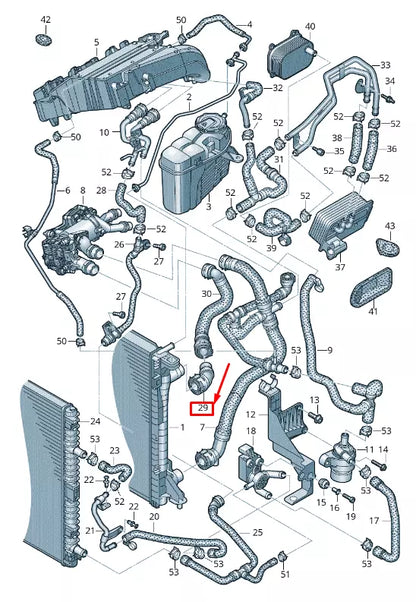 NEW AUDI A6 4A C8 HEATER HOSE QUICK ACTING COUPLING 4K0122293EE