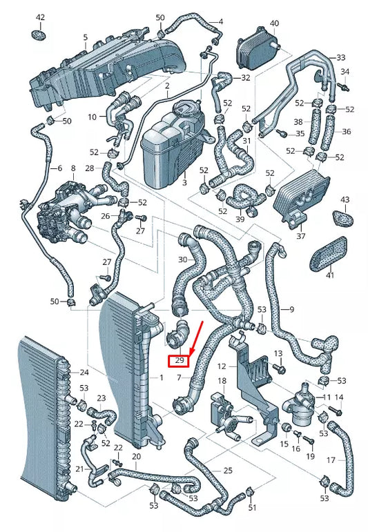 NEW AUDI A6 4A C8 HEATER HOSE QUICK ACTING COUPLING 4K0122293EE